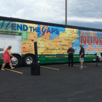 Nuns on the Bus come to Bloomington, IL before Republican National Convention