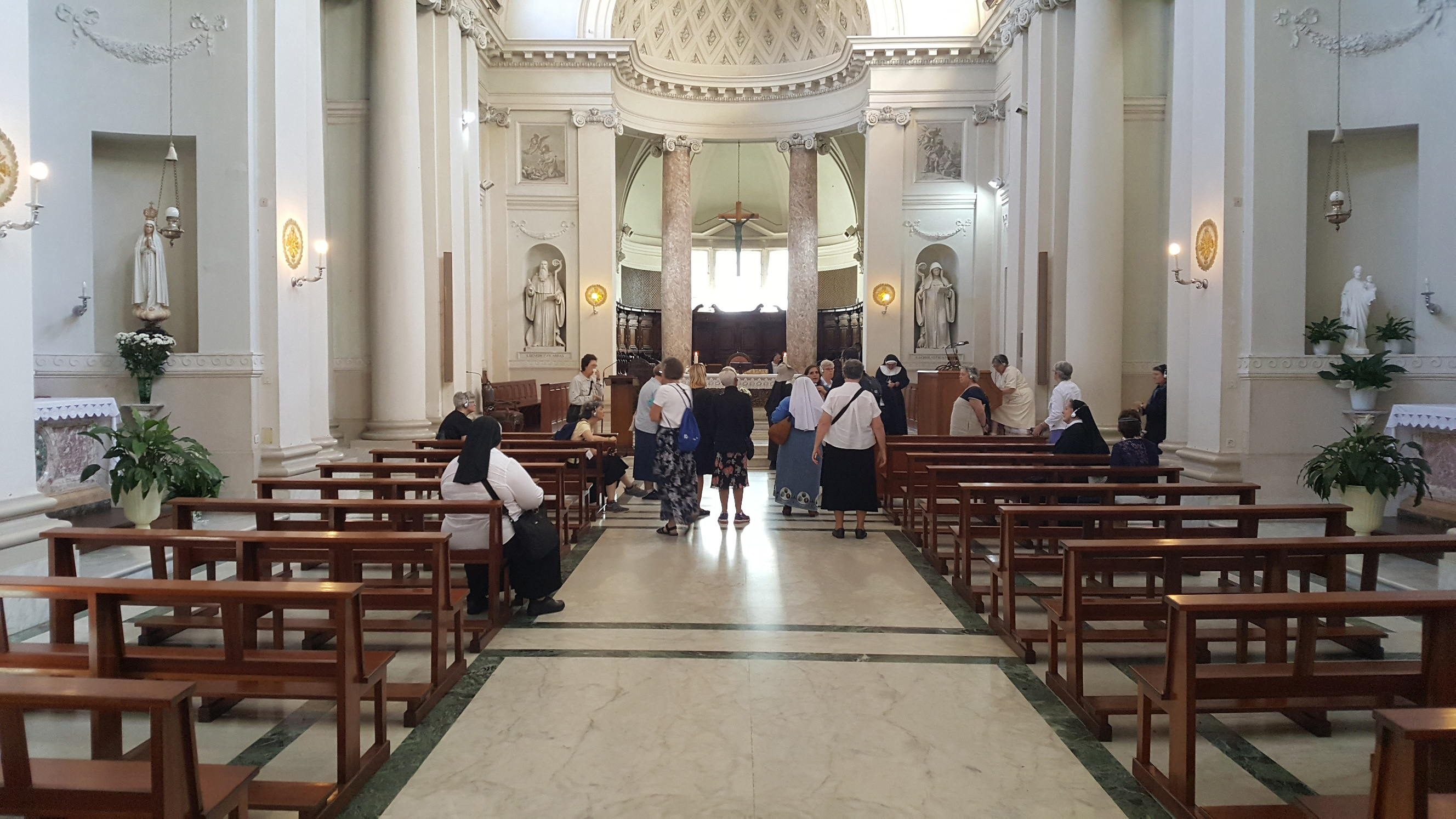 Mass at St. Scholastica in Subiaco