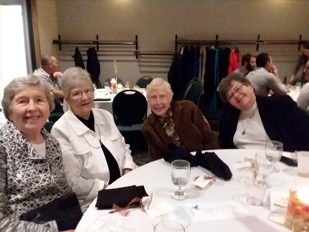 Catholic Benedictine Sisters Catherine Cleary, Marlene Miller, Helen Carey and Mary Core