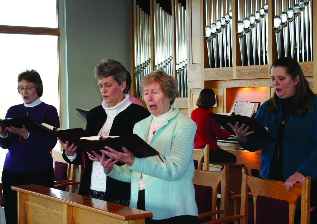 Catholic Benedictine Sisters pray the Divine Office in Rock Island, IL 