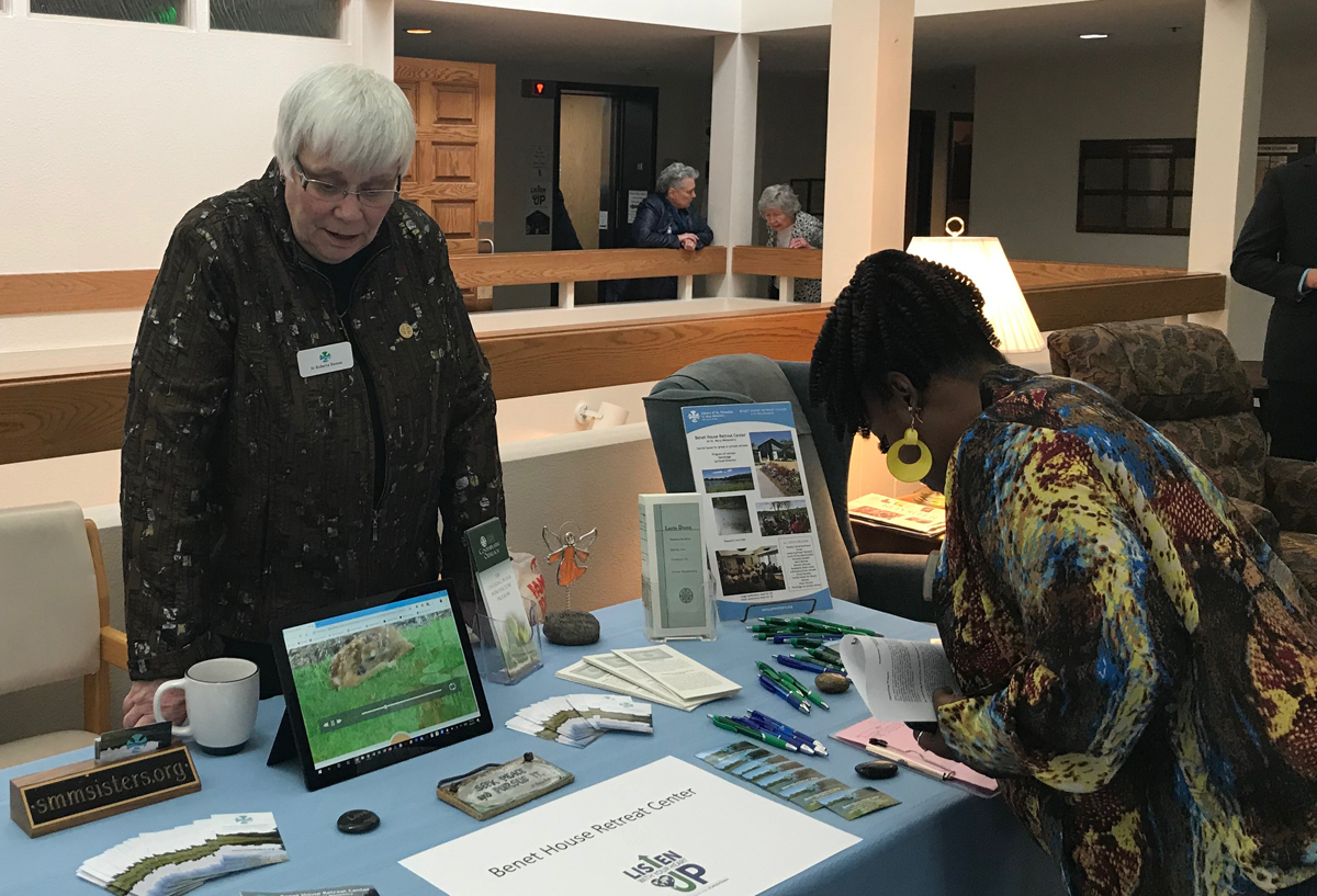 Sister Bobbi Bussan at Listen Up Open House